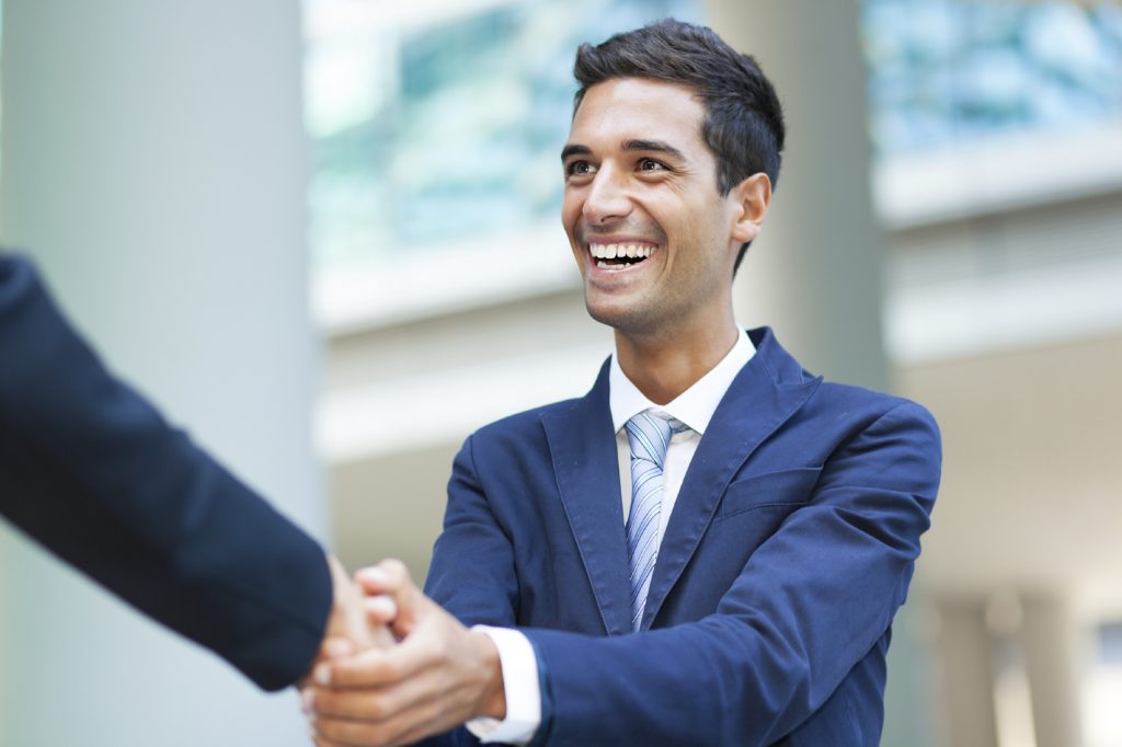 Businessmen handshake